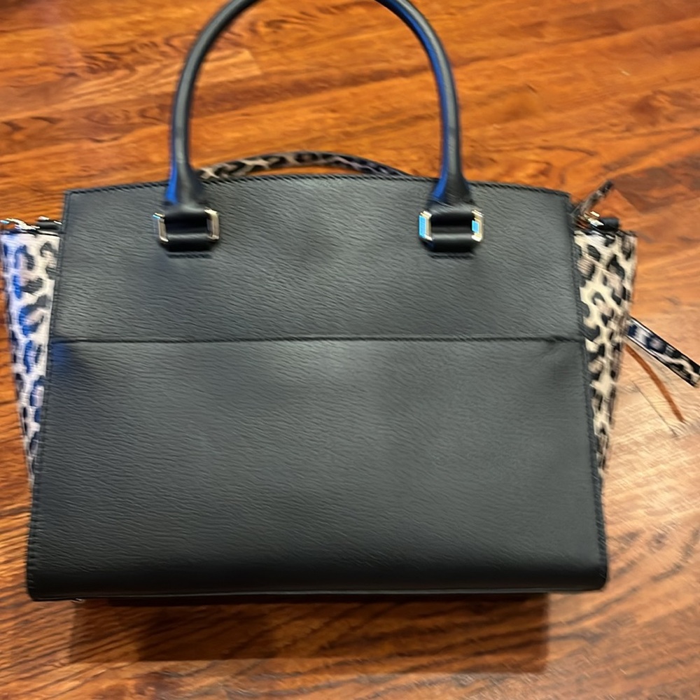 Kate Spade Gove Street LeslieBlack Leopard Print Satchel Crossbody Handbag. NWT - Picture 5 of 5